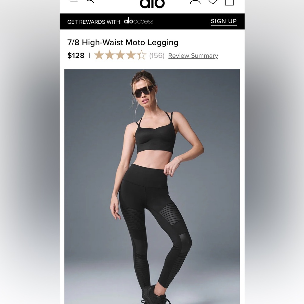 ALO Black High Waist Leggings